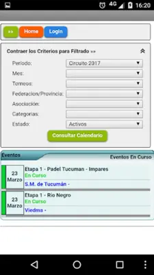 Federación Argentina de Pádel - FAP android App screenshot 0