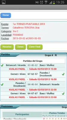 Federación Argentina de Pádel - FAP android App screenshot 4